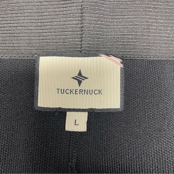 Tuckernuck Black Compression Knit Kick Cropped Flare Ashford Pants Size Large - Picture 14 of 15